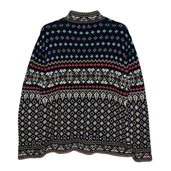 Nomadic Traders Cardigan Sweater Fair Isle Nordic - Picture 4 of 7